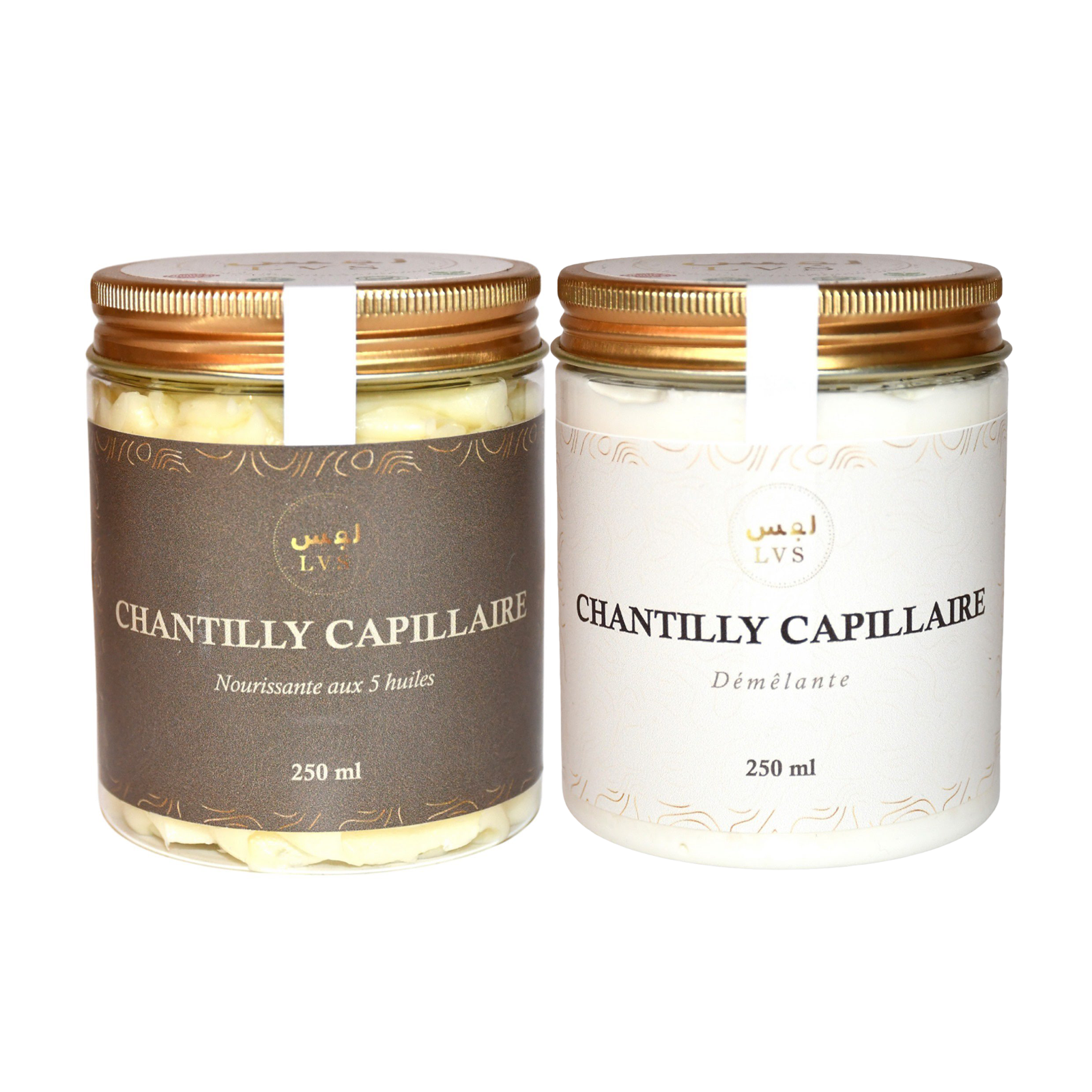 Lot Chantilly capillaire démêlante + Chantilly capillaire nourrissante